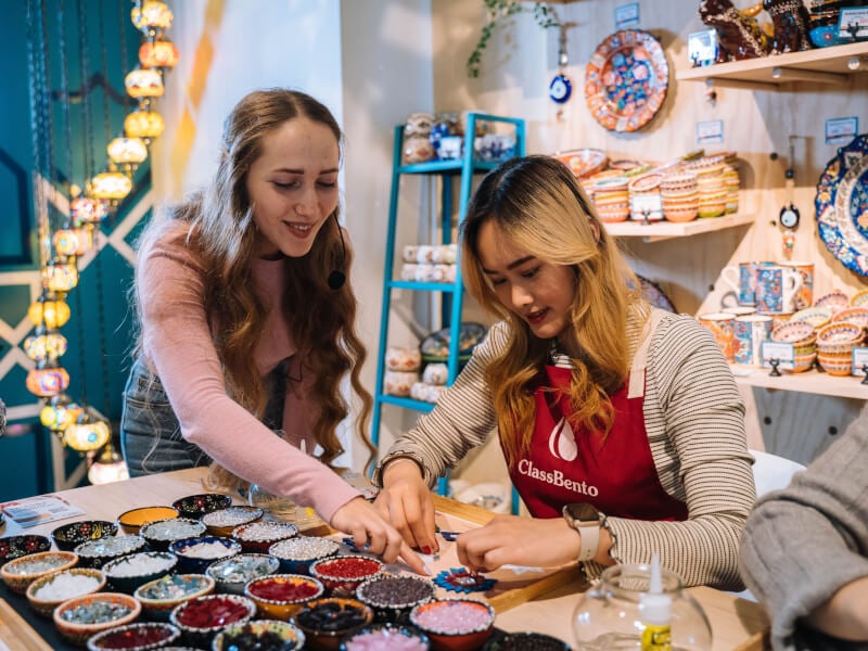 Turkish mosaic workshop